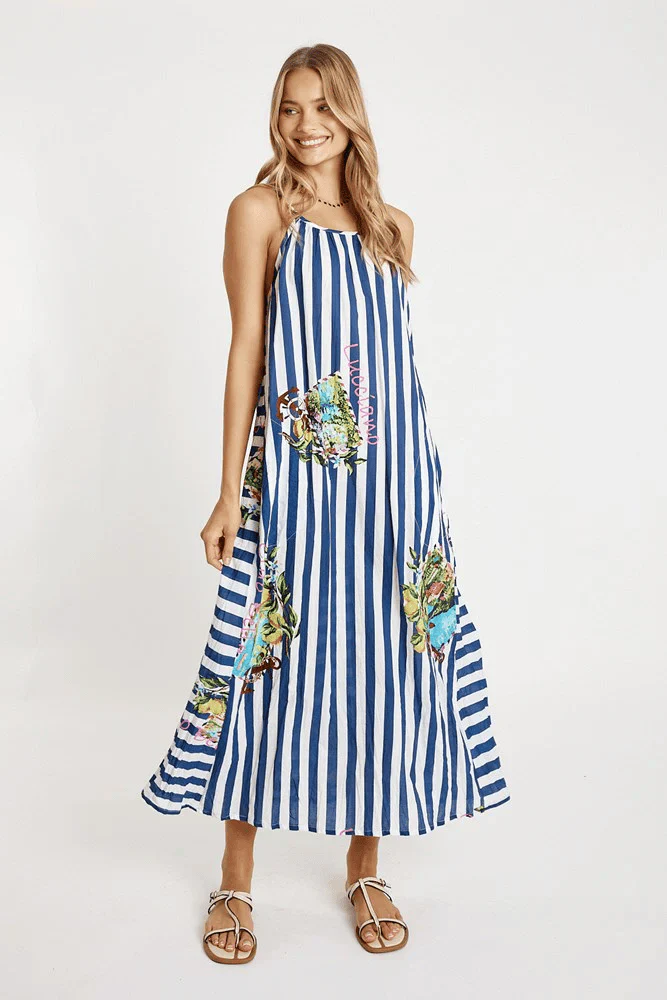 Lulalife Lucciano Maxi - Navy Stripe