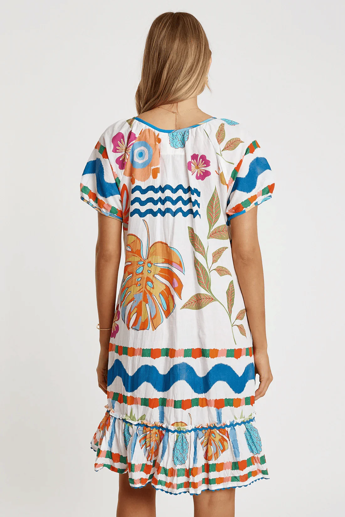 Lulalife Tasmin Shirred Dress - White - Image 2