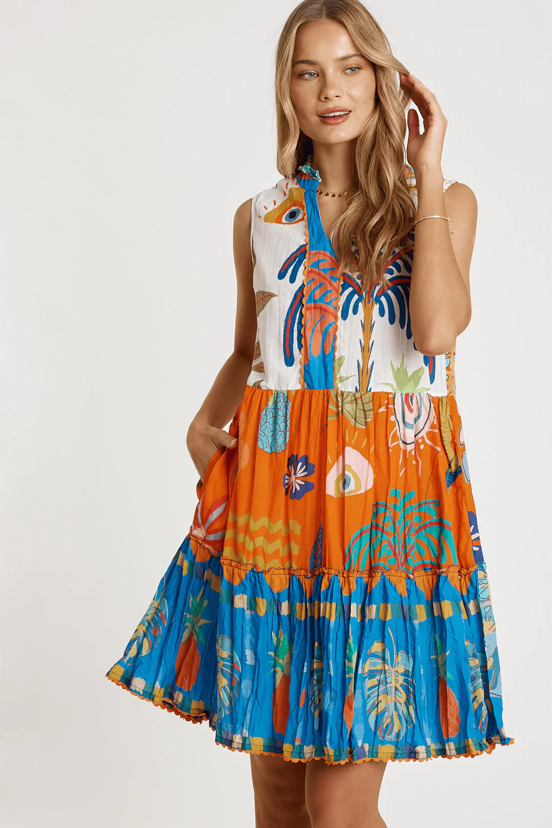Lulalife Tasmin Sleeveless Dress - Multi