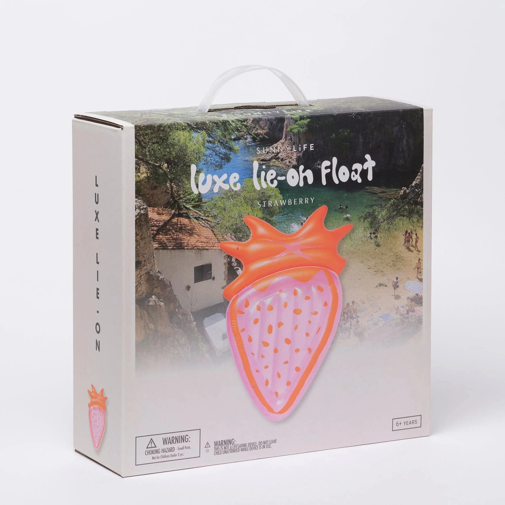 Luxe Lie-On Float Strawberry - Pink Berry - Image 5