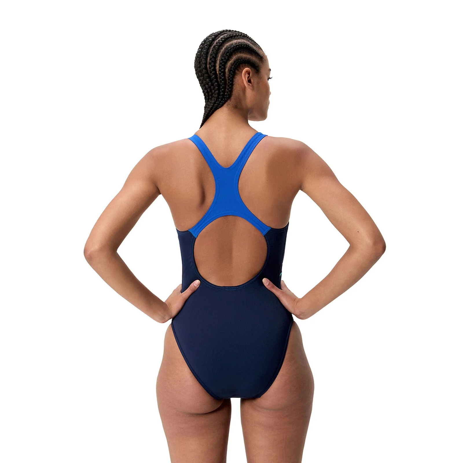 Speedo Womens Medley Logo One Piece - Navy/Blue - Image 2