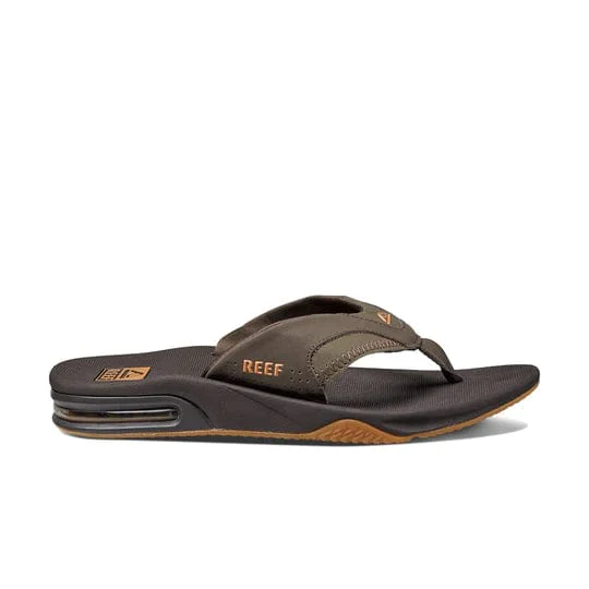Reef Mens Fanning Thong - Brown/Gum - Image 3