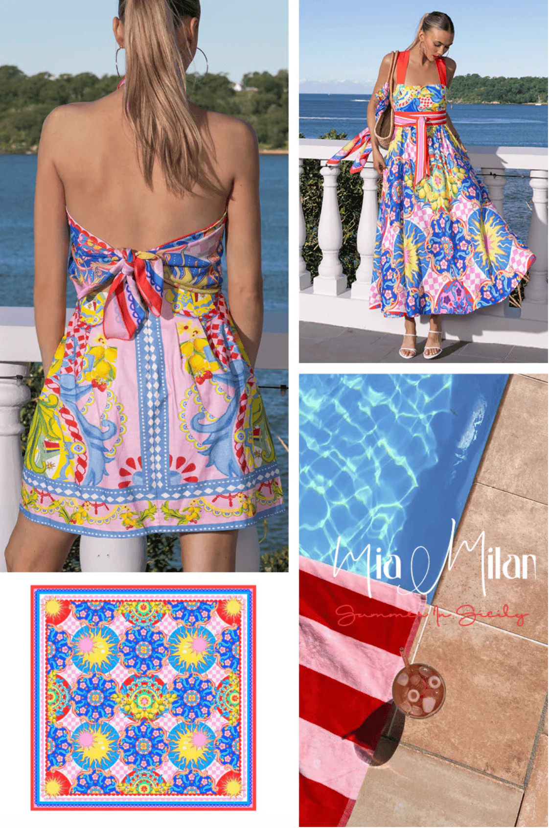 Mia Milani Sicily Square Scarf - Image 3