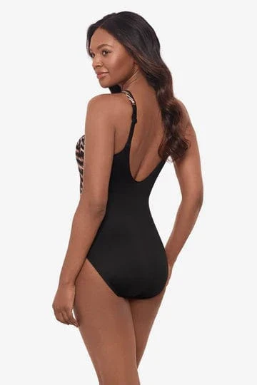 Miracle Suit Aphrodite Topkapi High Neck Shaping Swimsuit - Black Multi - Image 2