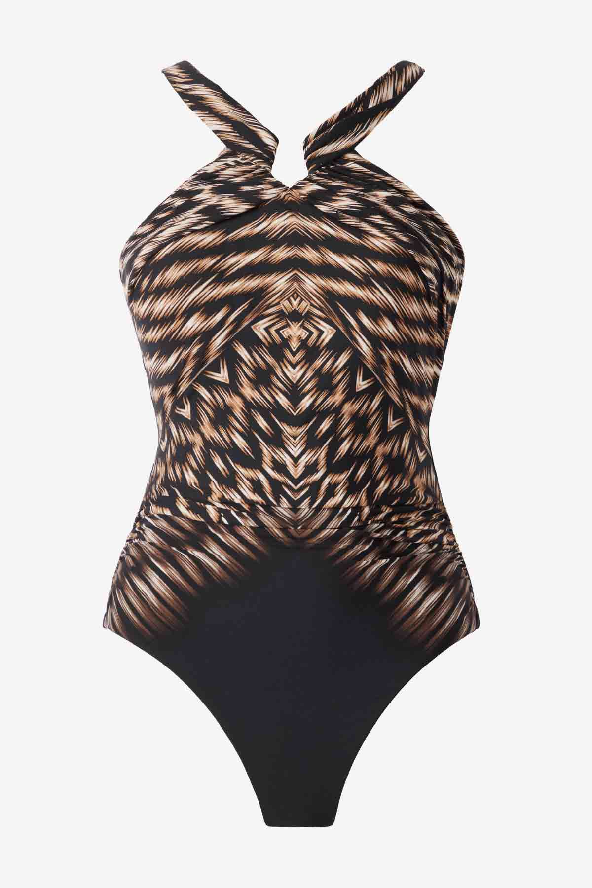 Miracle Suit Aphrodite Topkapi High Neck Shaping Swimsuit - Black Multi - Image 5