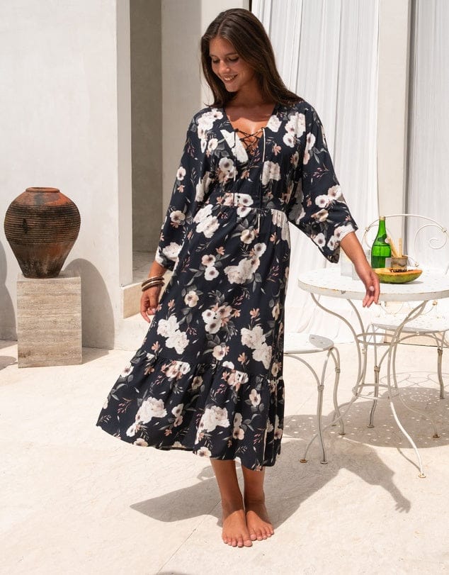 Nip Tuck Evening Shadow Maxi Dress