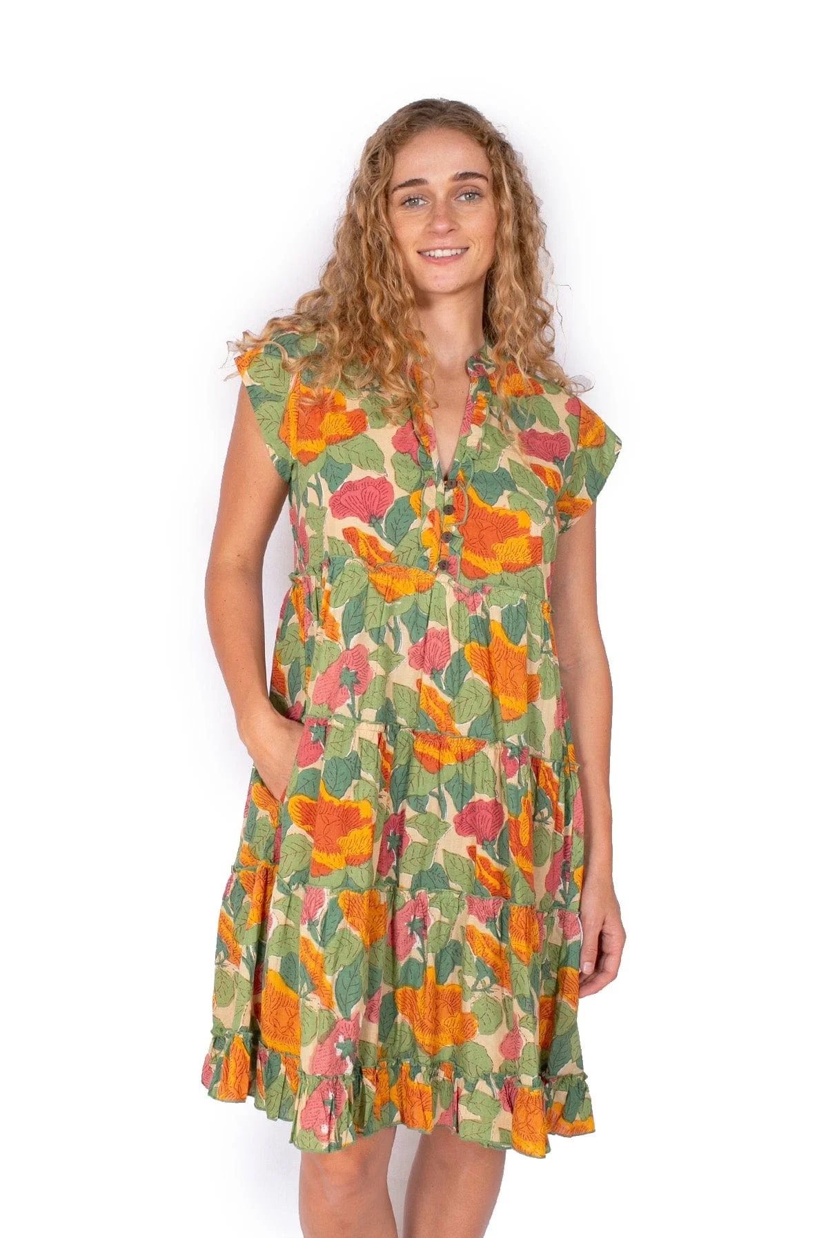 OM Designs Amore Dress - Watercolour Garden*