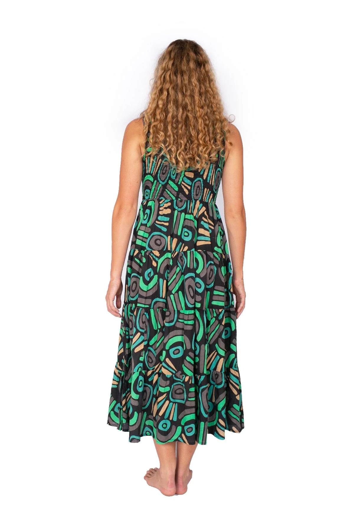 OM Design Puri Dress - Abstract Black - Image 2