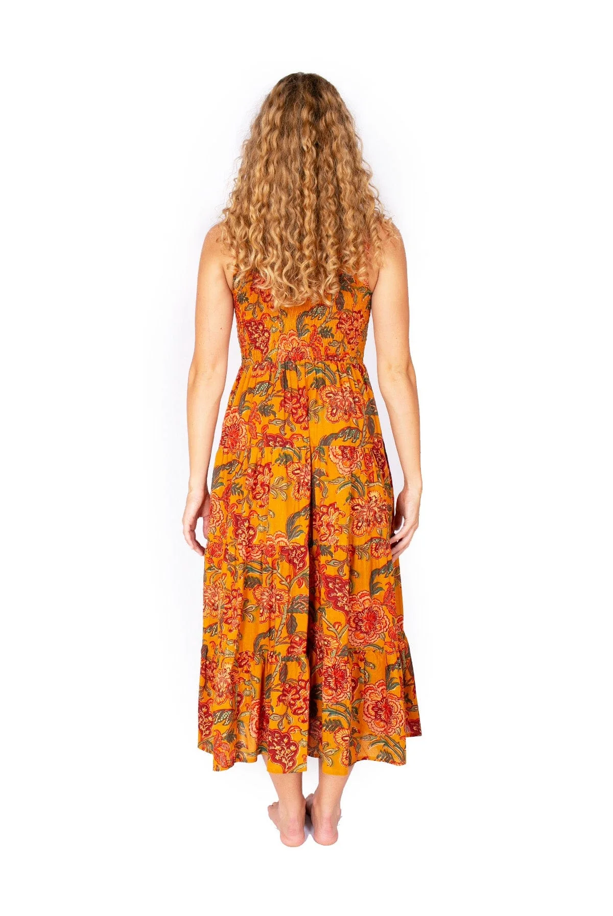 OM Design Puri Dress - Mustard Dreams - Image 2