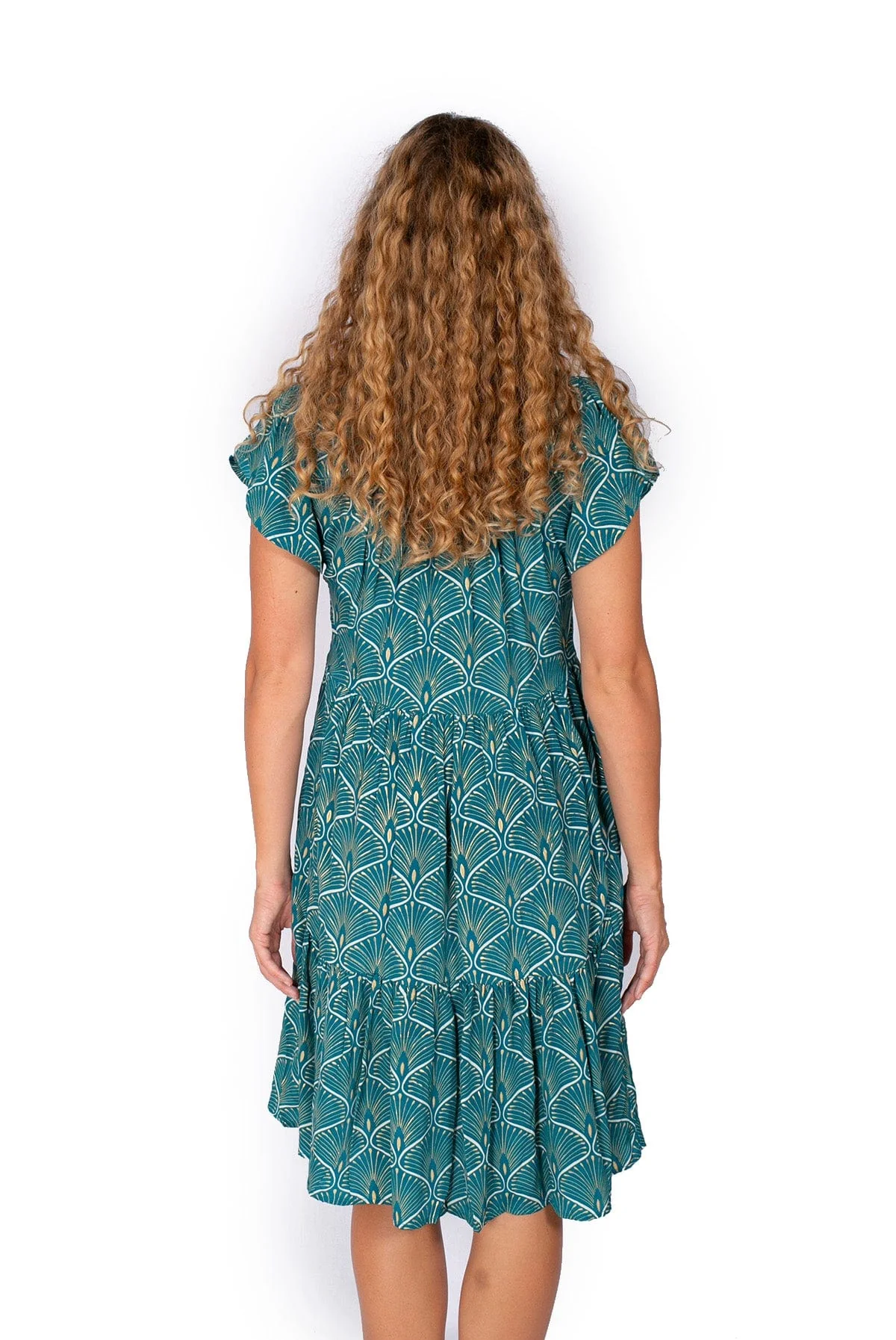 OM Design Sasha Dress - Golden Peacock - Image 2