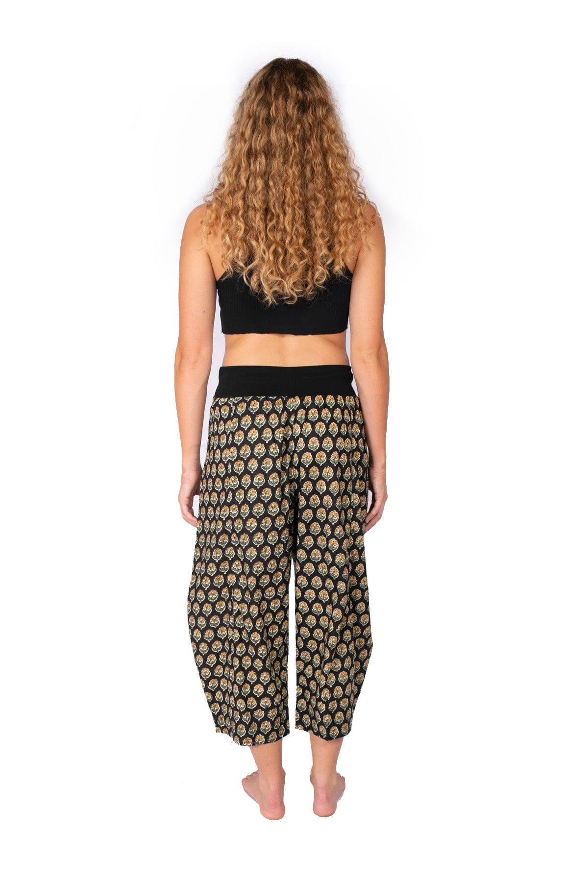 OM Design Yoga Pants - Night Bouquet* - Image 2