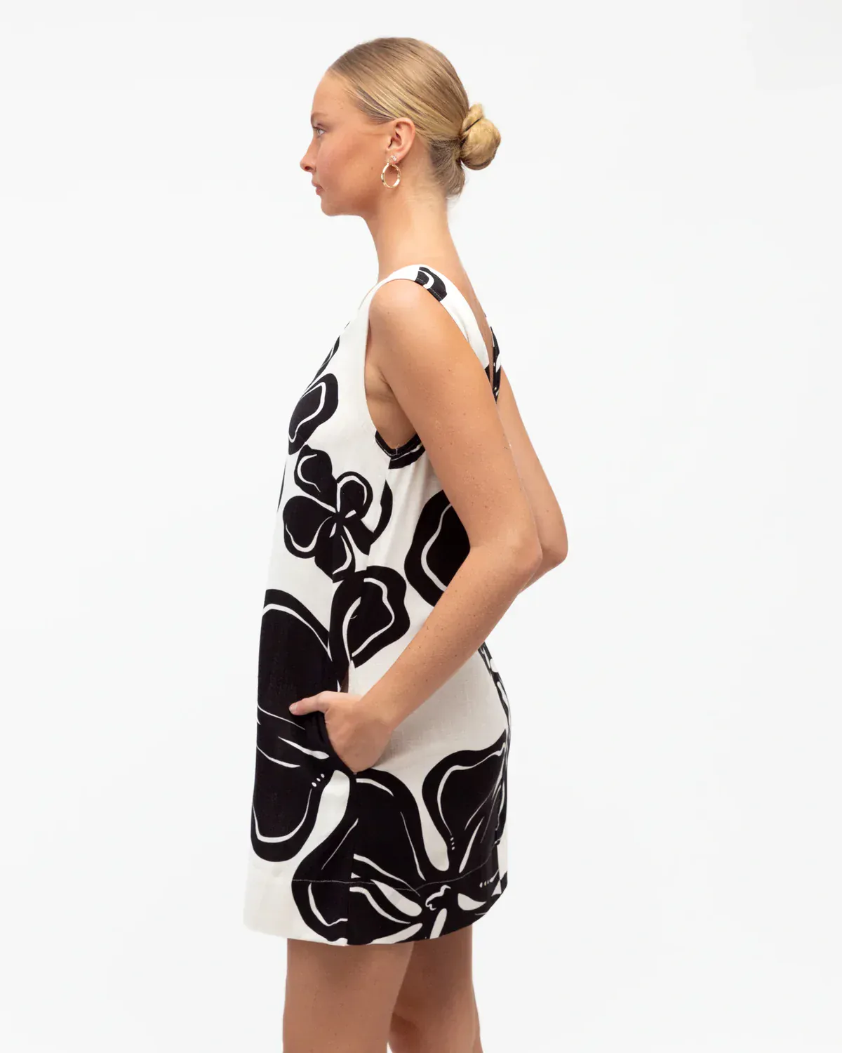 Paper Heart Hana Flower Drawstring Mini Dress - Image 5