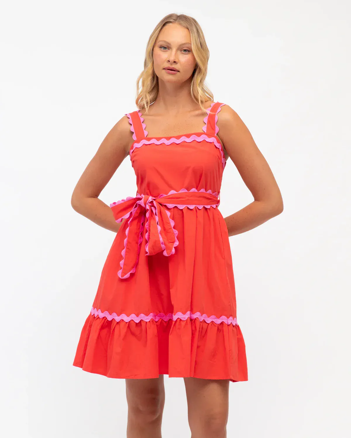 Label Of Love Harper Short Dress - Cherry Red - Image 2