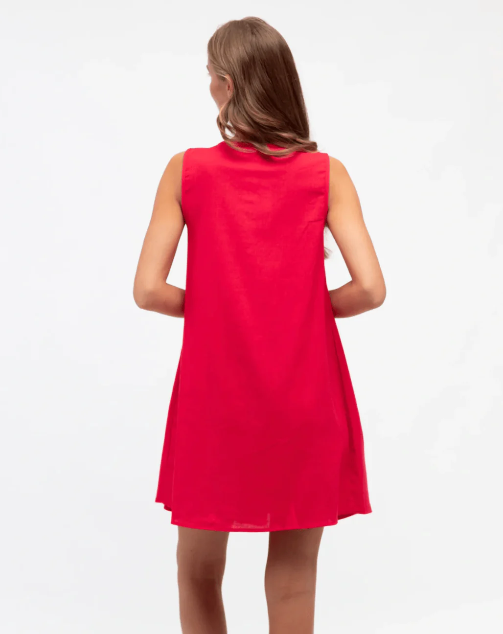 Paper Heart Pleated Short Dress - Image 5