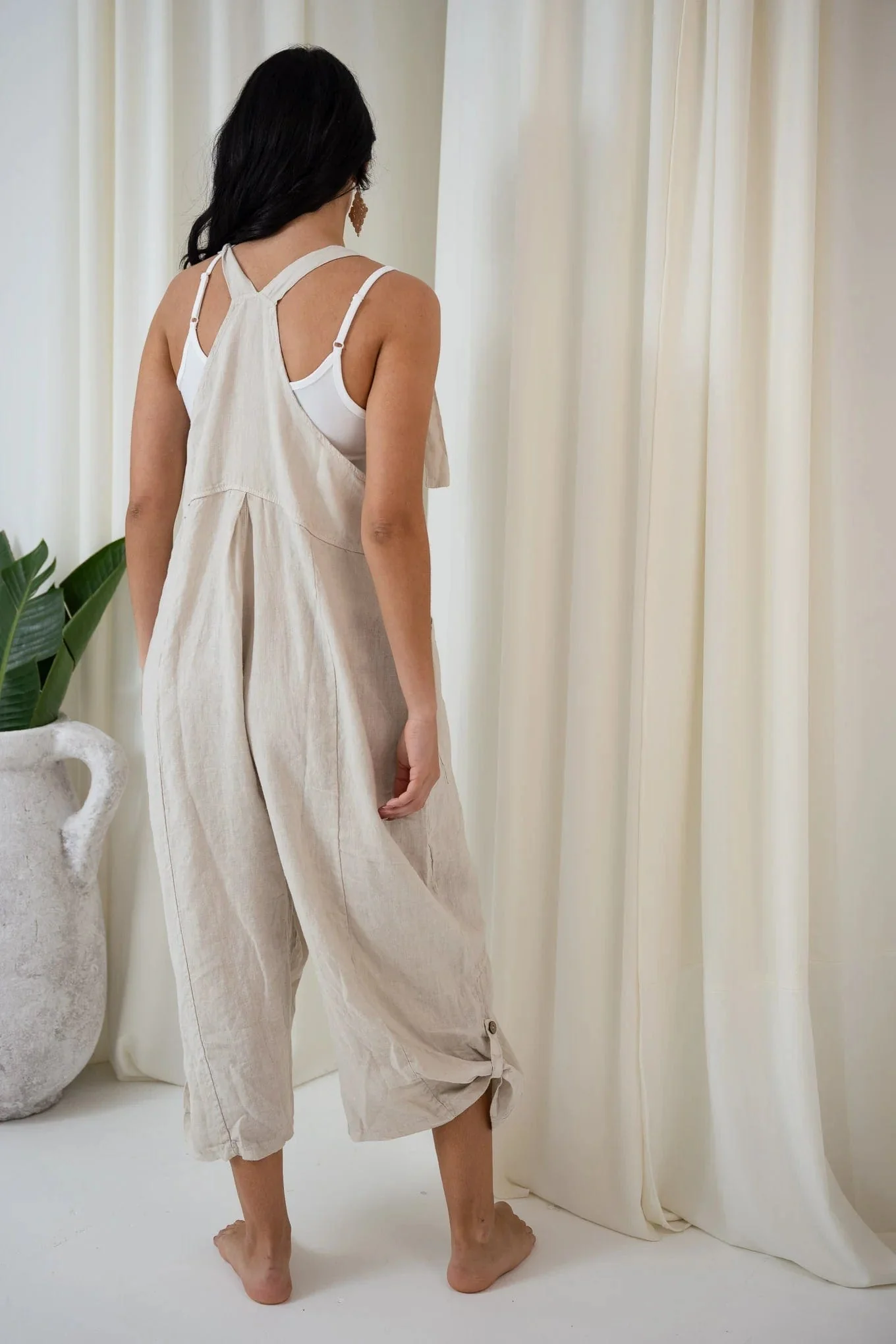 Portofino Jovie Baggy Linen Jumpsuit - Image 10