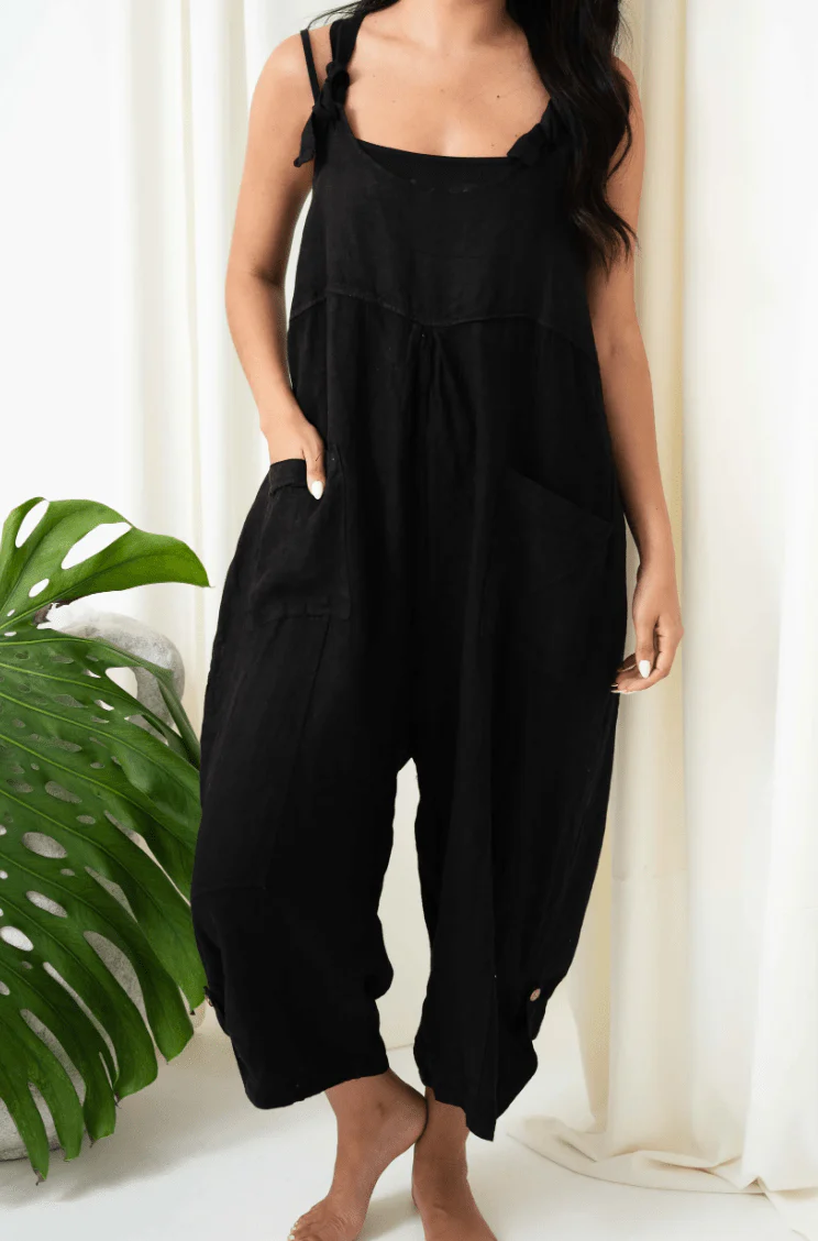 Portofino Jovie Baggy Linen Jumpsuit - Image 6