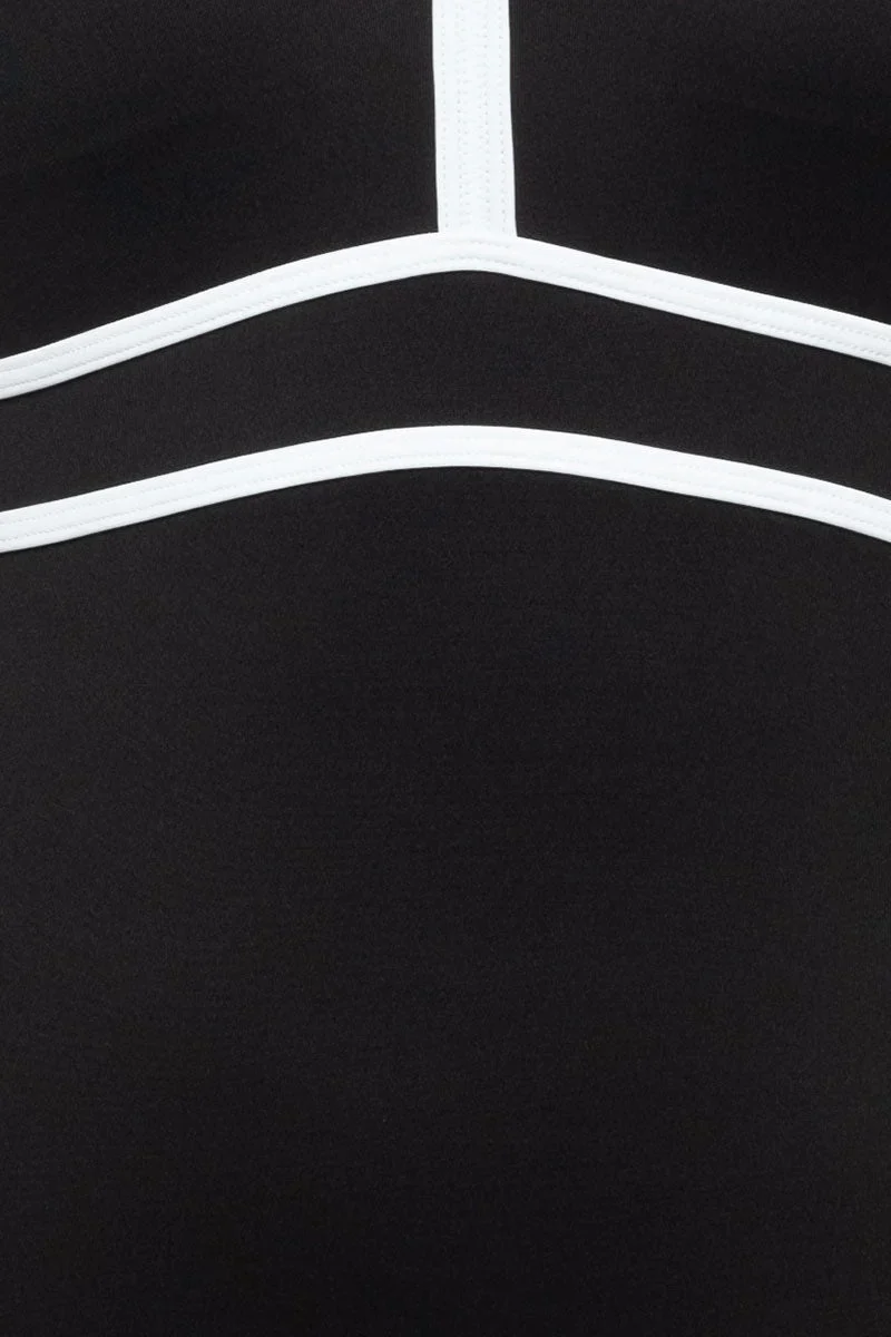 Nip Tuck Promised Aphrodite Audrey Multifit Tankini Top - Black - Image 2