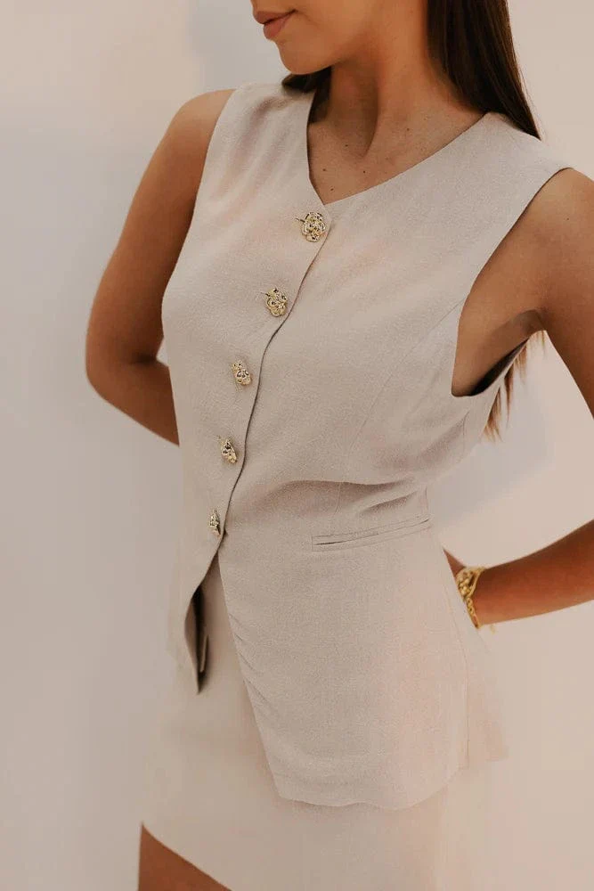 Puffin Vest - Sand - Image 2