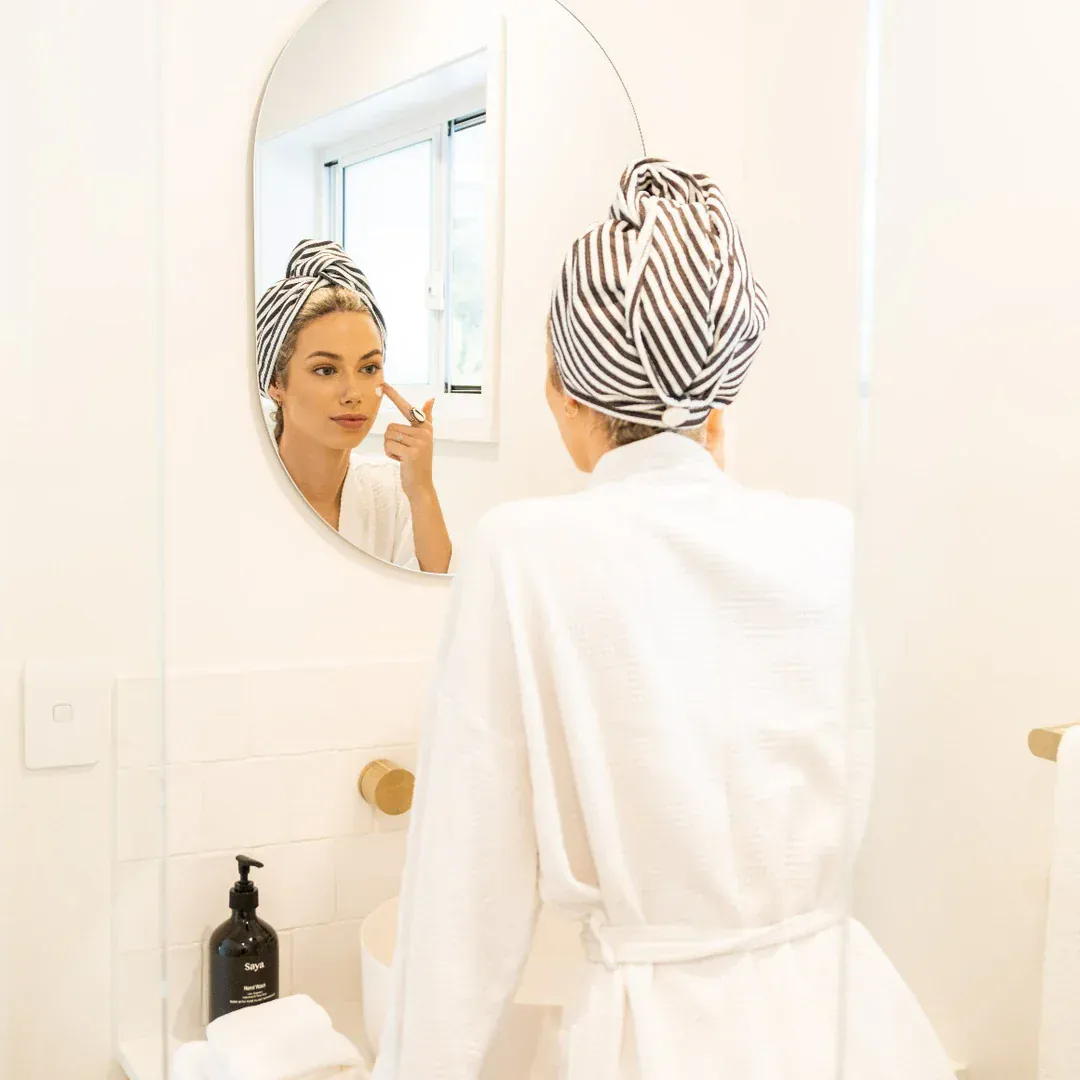 Quick Dry Hair Wrap - Black - Image 3