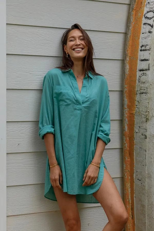 Sunseeker Resort Painters Shirt - Moss* - Image 3