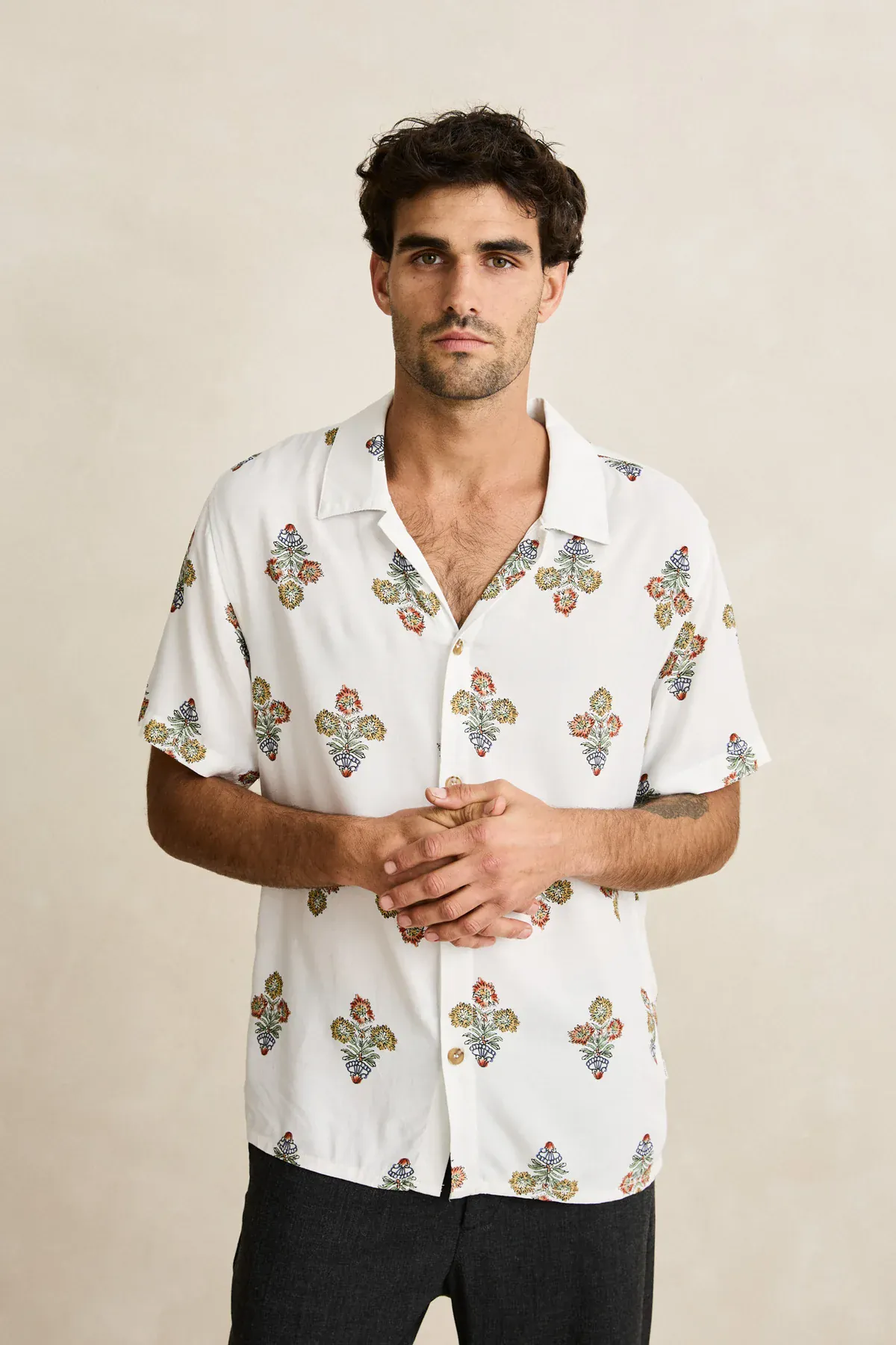 Rhythm Bouquet SS Shirt - Natural - Image 4