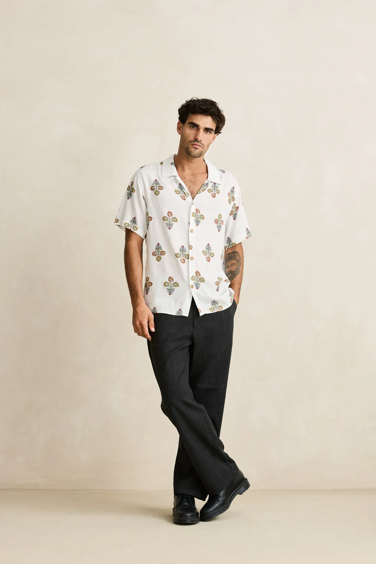 Rhythm Bouquet SS Shirt - Natural - Image 6