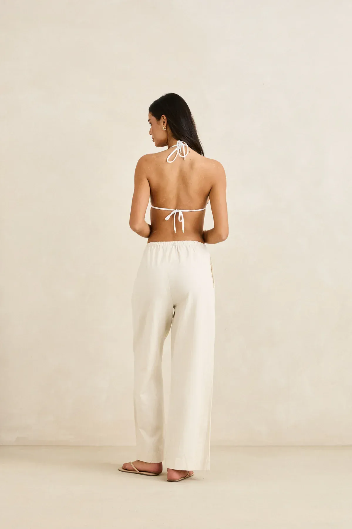 Rhythm Classic Drawstring Pant - Oat - Image 2