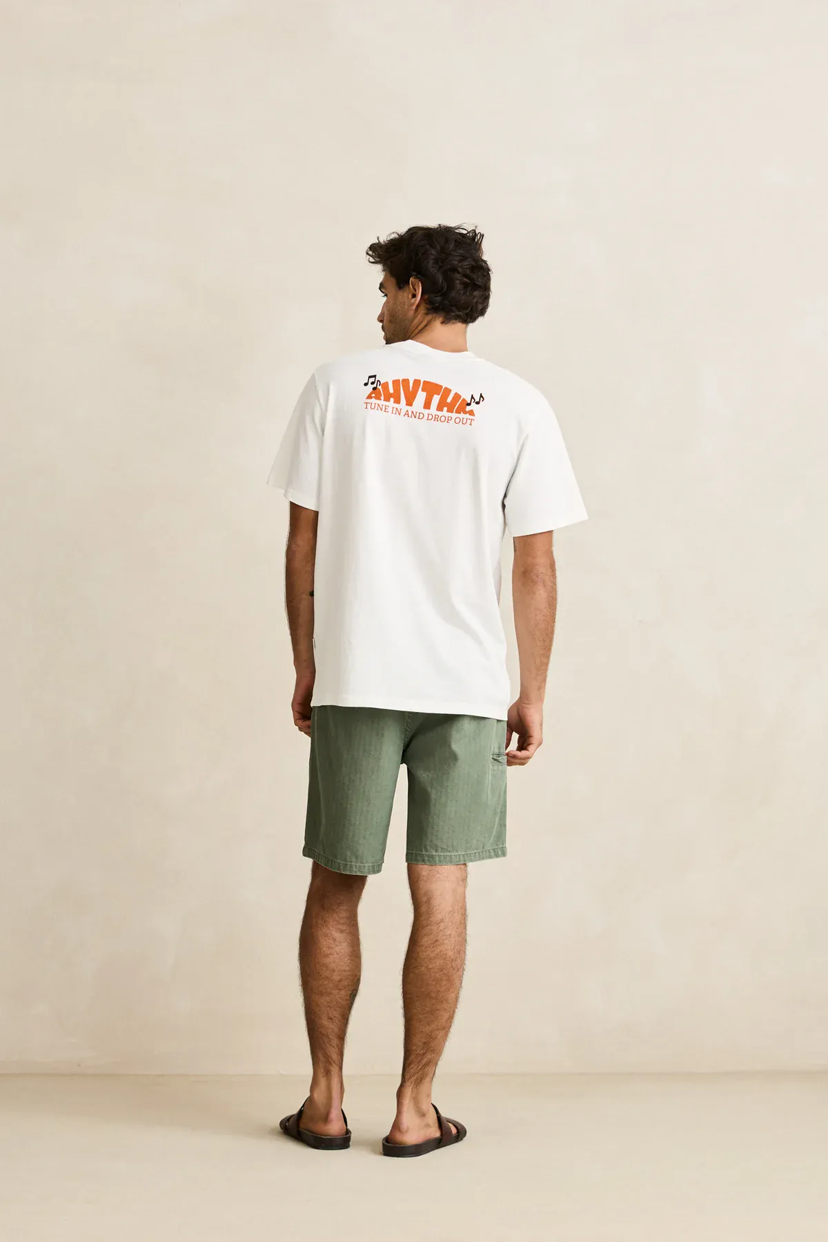 Rhythm Essential Herringbone Short - Olive - Image 2