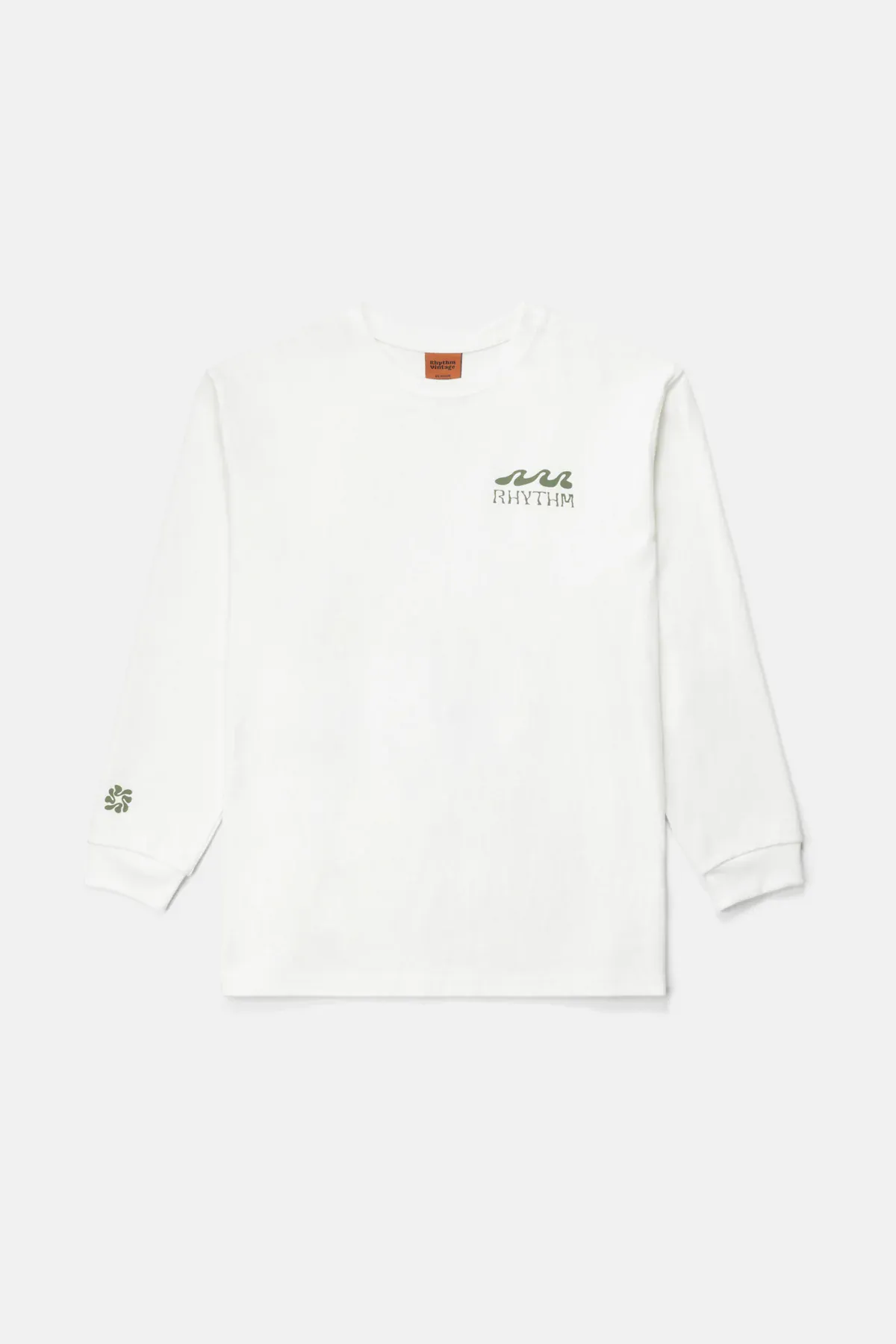 Rhythm Grange Loose Fit LS T-Shirt - Ecru - Image 5