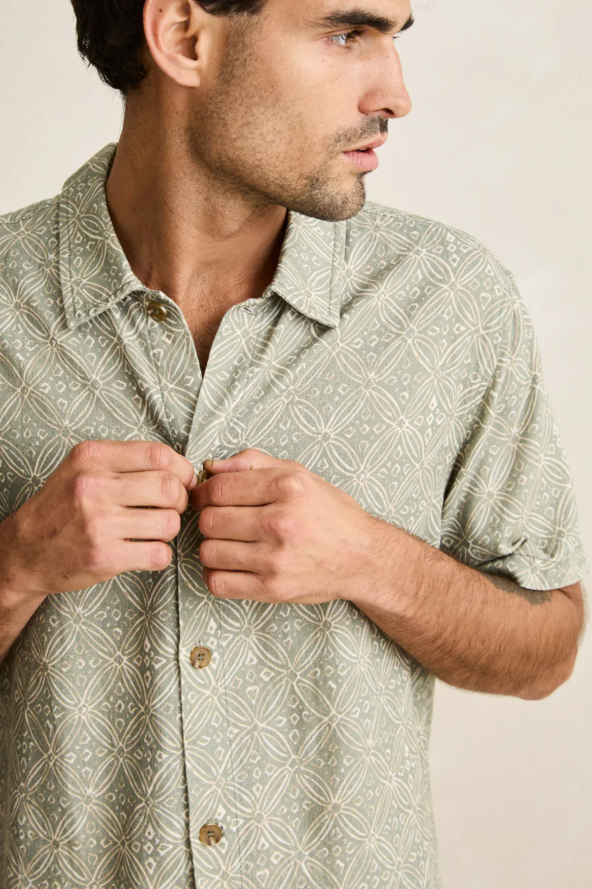 Rhythm Java SS Shirt - Olive - Image 4