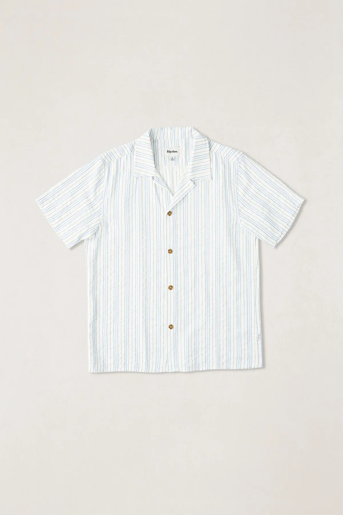Rhythm Novelty Stripe SS Shirt - White - Image 6