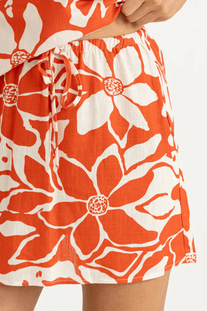 Rhythm Poppy Mini Skirt - Red - Image 2