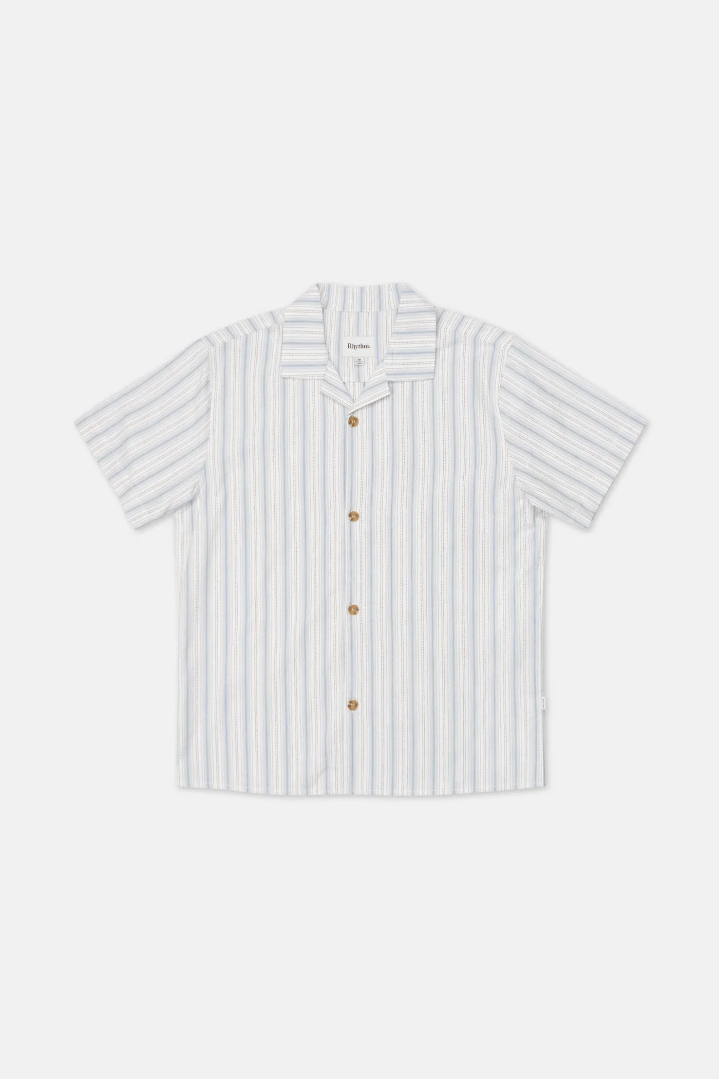 Rhythm Vacation Stripe SS Shirt - Natural