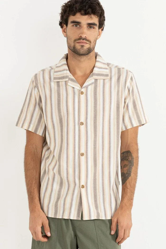 Rhythm Vacation Stripe SS Shirt - Tobacco - Image 2