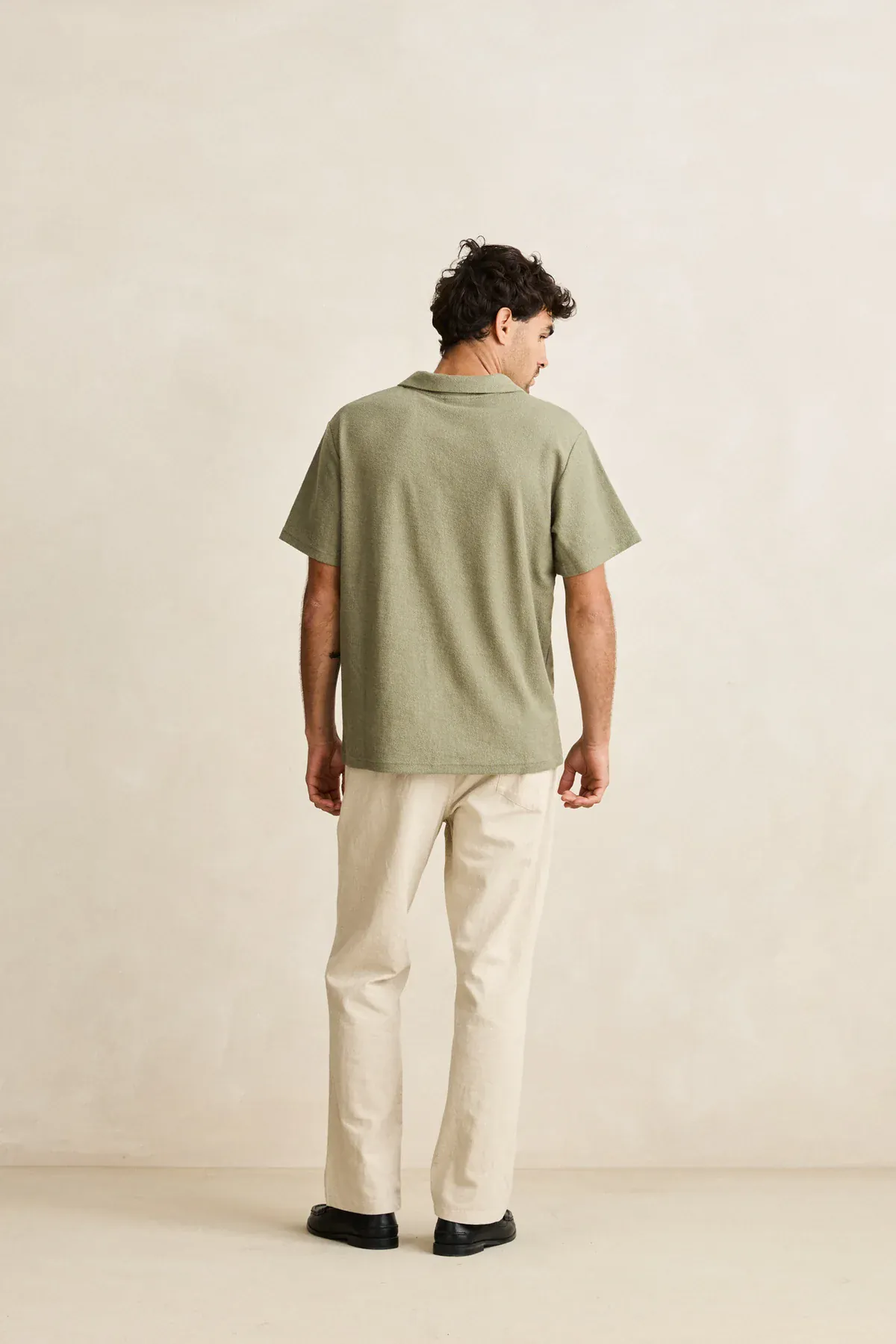 Rhythm Vintage Terry Polo - Sage - Image 2
