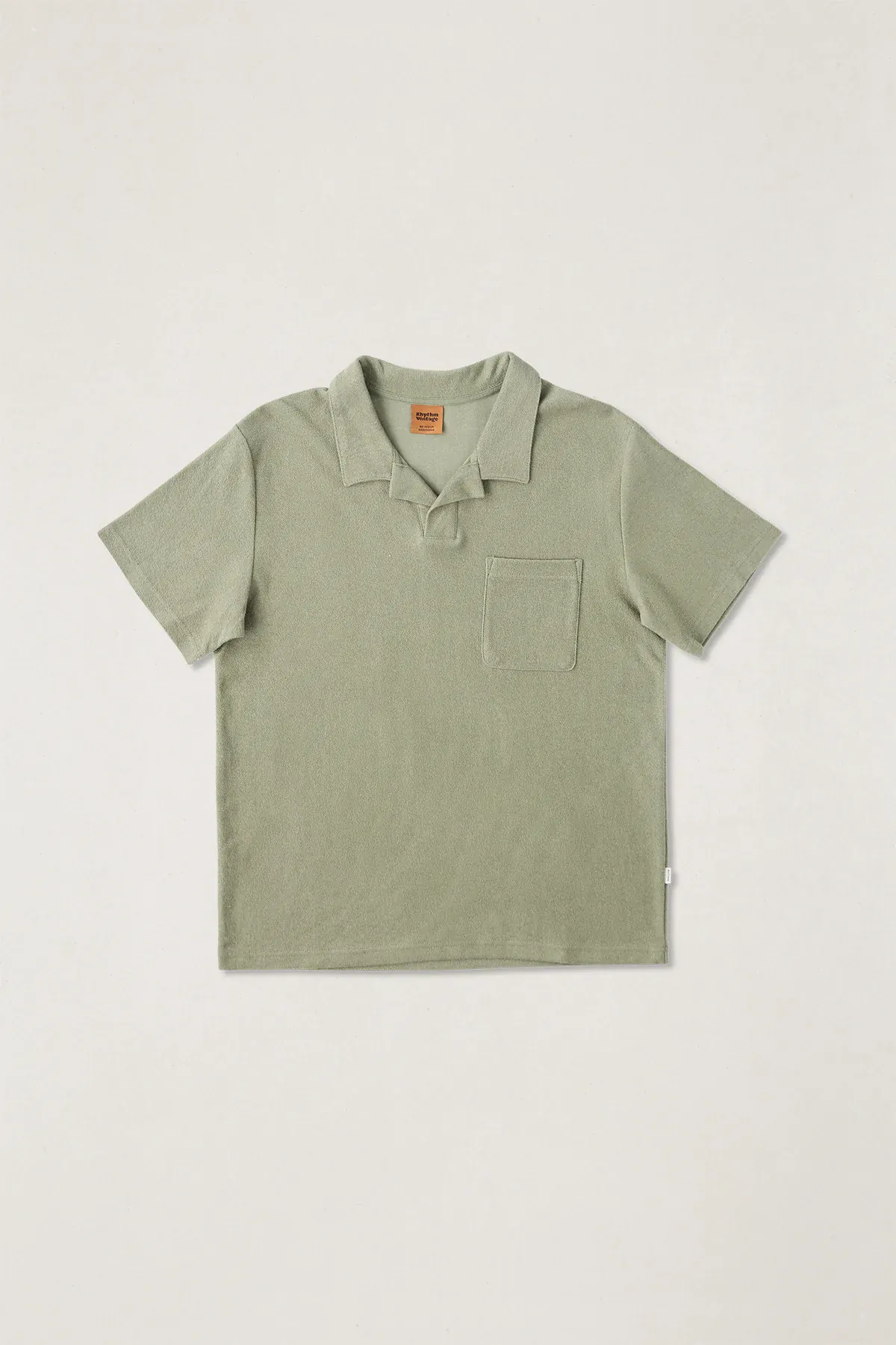 Rhythm Vintage Terry Polo - Sage - Image 4