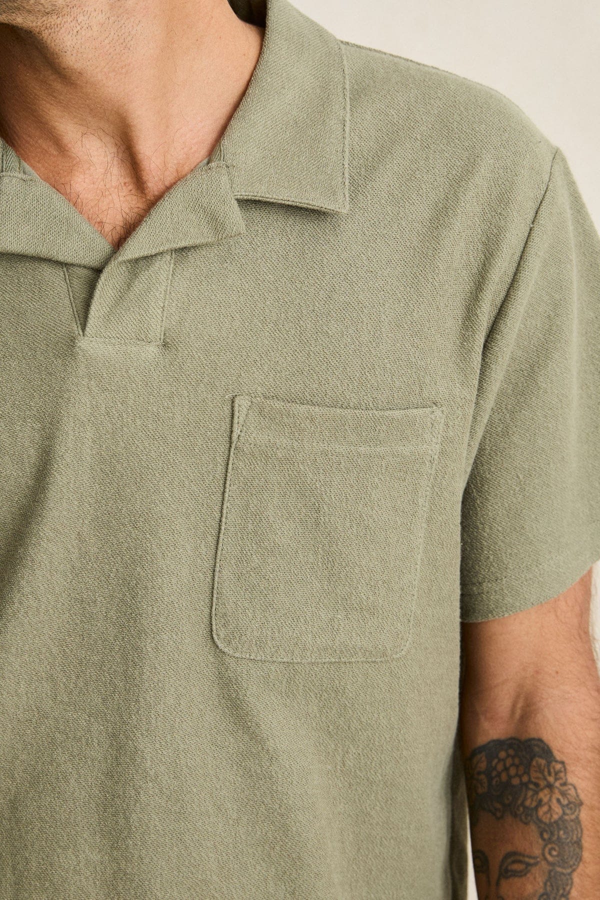 Rhythm Vintage Terry Polo - Sage - Image 5