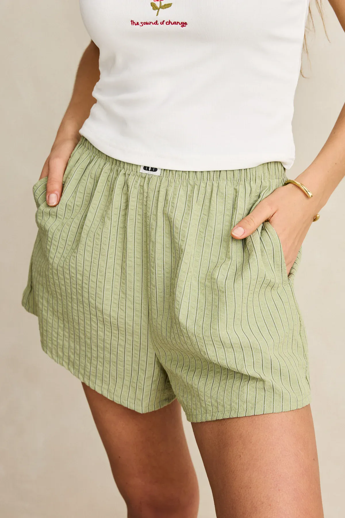 Rhythm Vista Stripe Short - Olive - Image 6