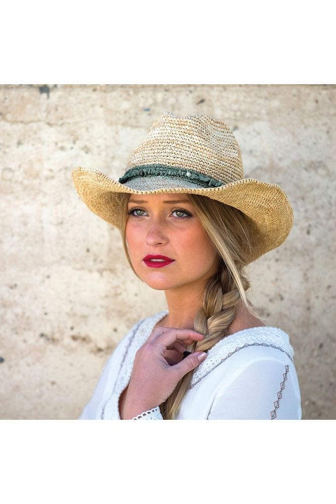 Castaway Handwoven Raffia Cowboy - Image 4