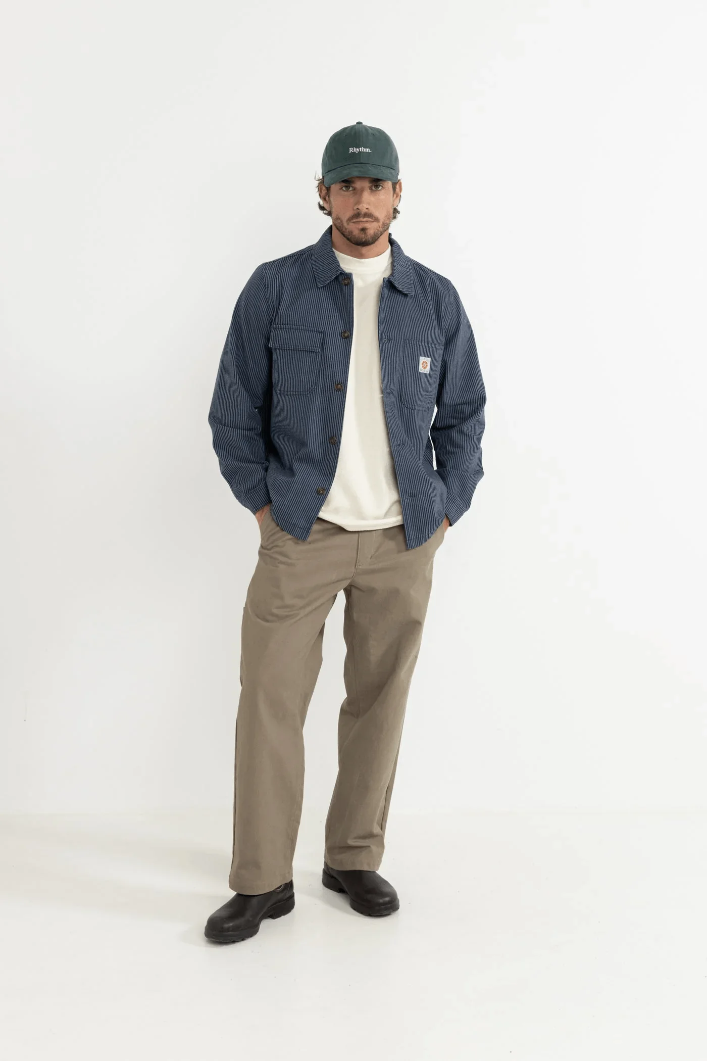 Rhythm Essential Brushed Twill Cap - Green - Image 5