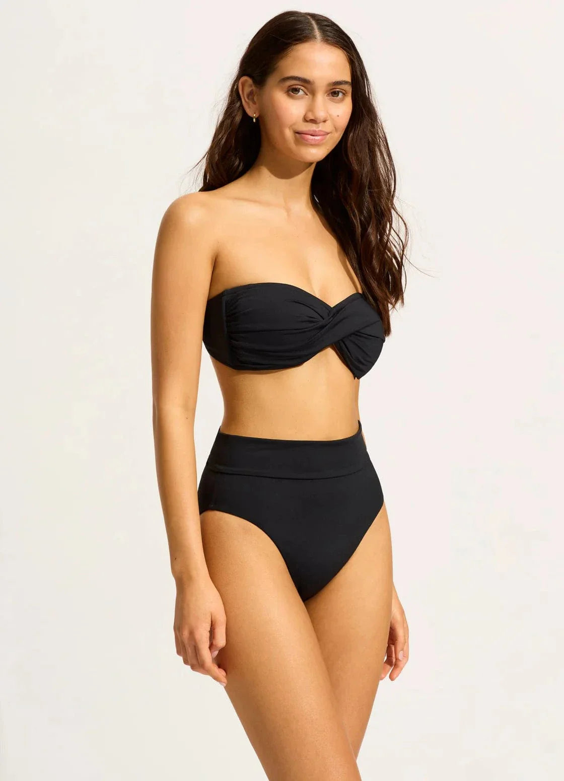 Seafolly Collective Twist Bandeau - Black - Image 3