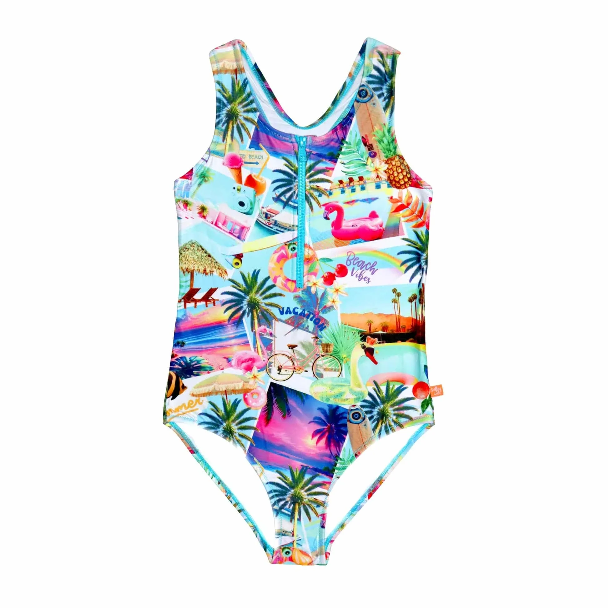 Salty Ink Girls Vacay One Piece - Vacay - Image 4