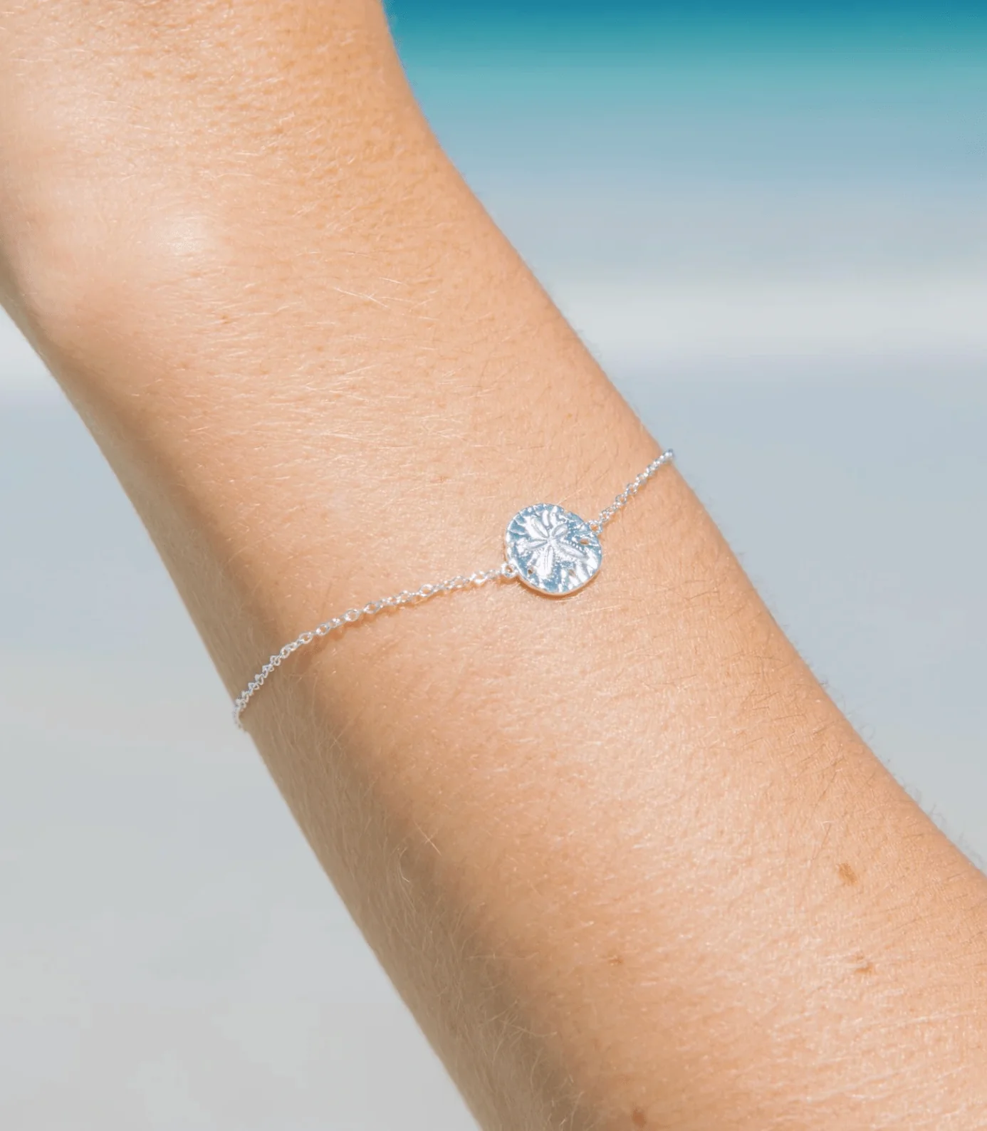 Malakai Sand Dollar Bracelet - Silver