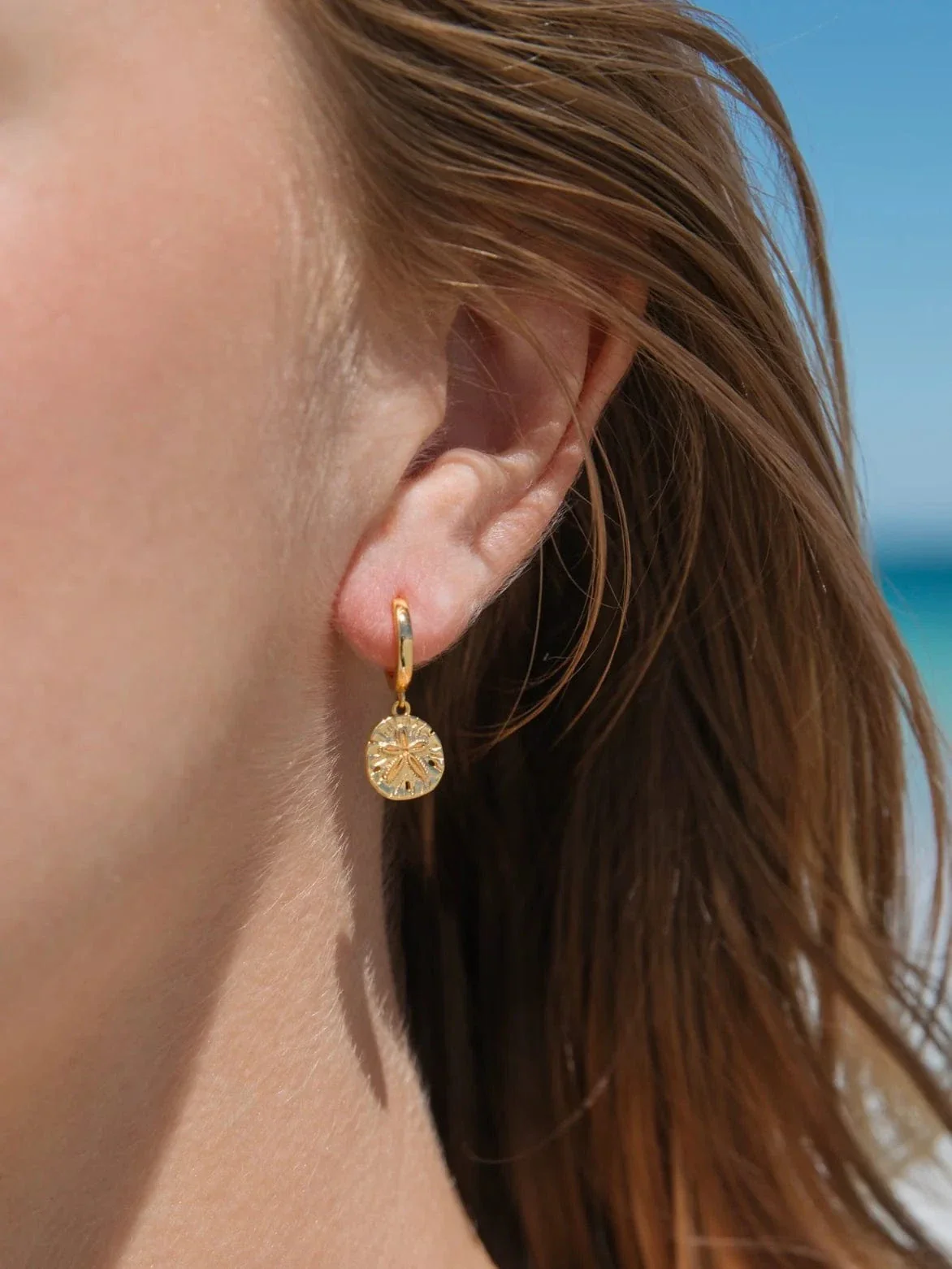 Sand Dollar Hoops - Image 2