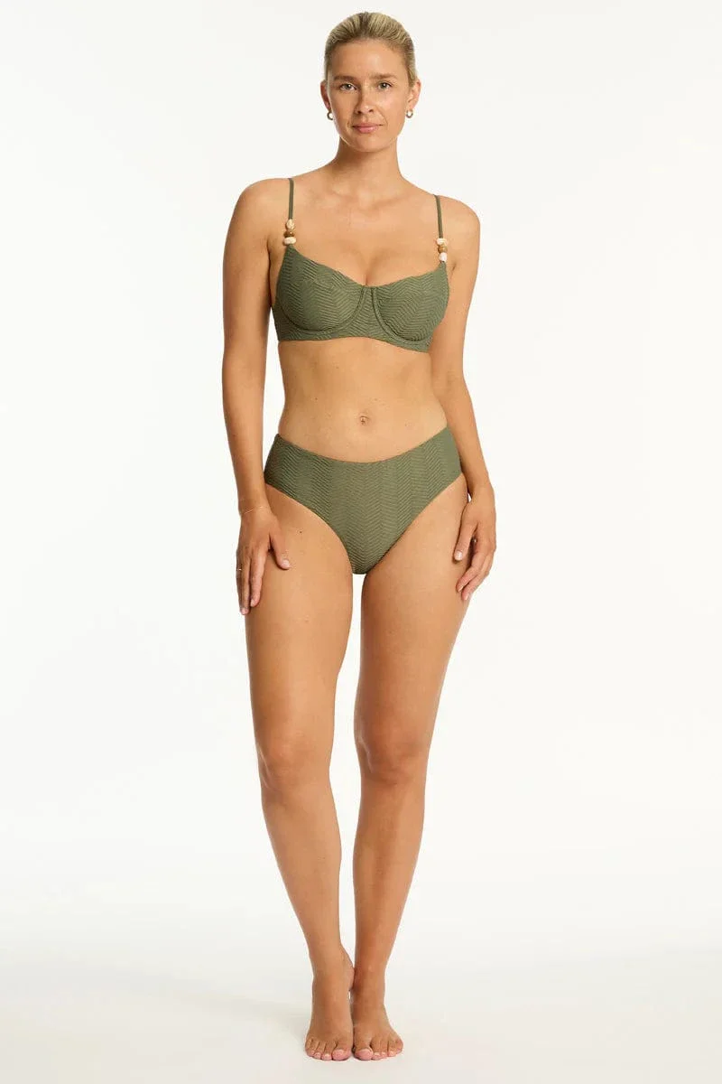 Sea Level Caracus Balconette Bra Top - Khaki
