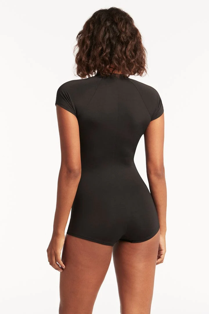 Sea Level Eco Essentials Short Sleeved Multifit Boyleg One Piece - Image 6
