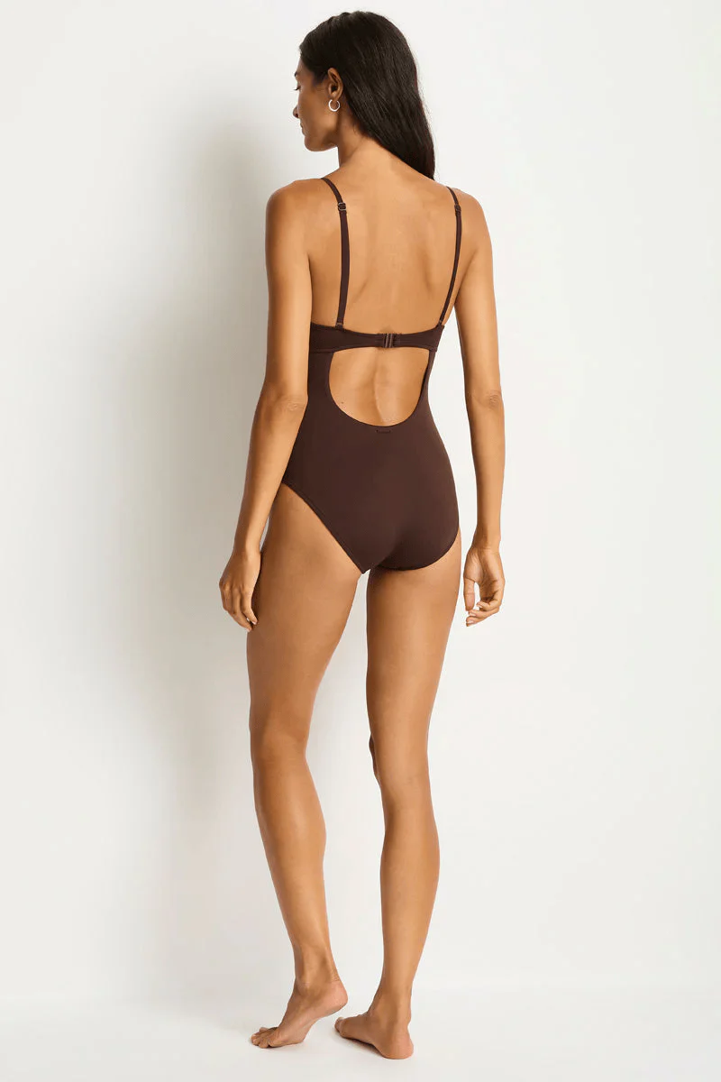 Sea Level Mythos Balconette Bra One Piece - Cocoa* - Image 4