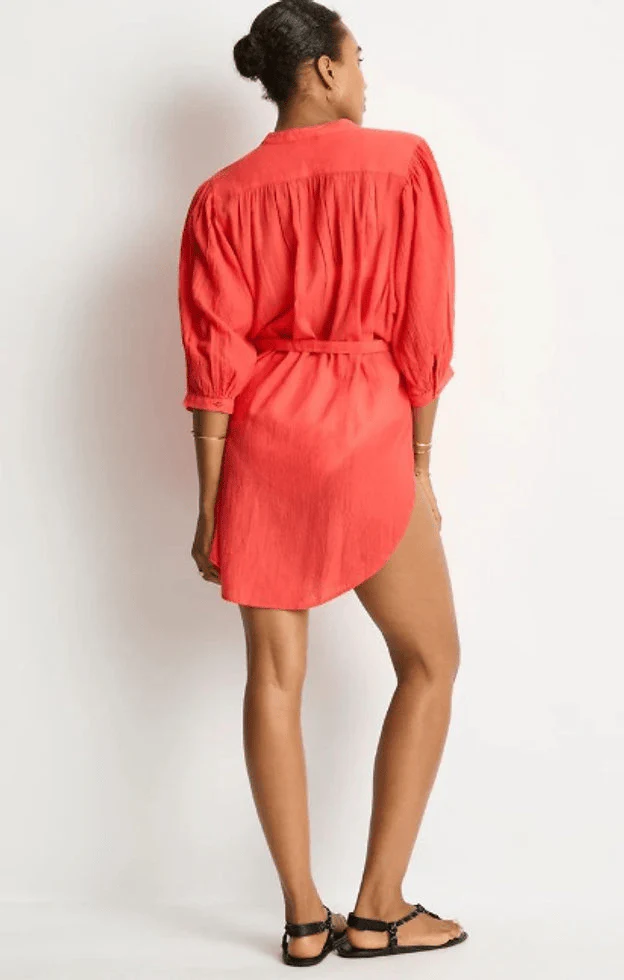 Sea Level Salt Boho Shirt - Red - Image 3