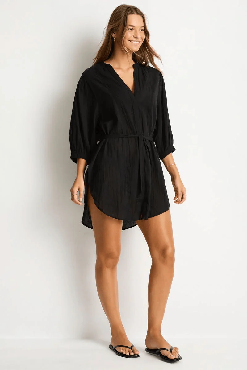 Sea Level Salt Boho Shirt - Black - Image 2