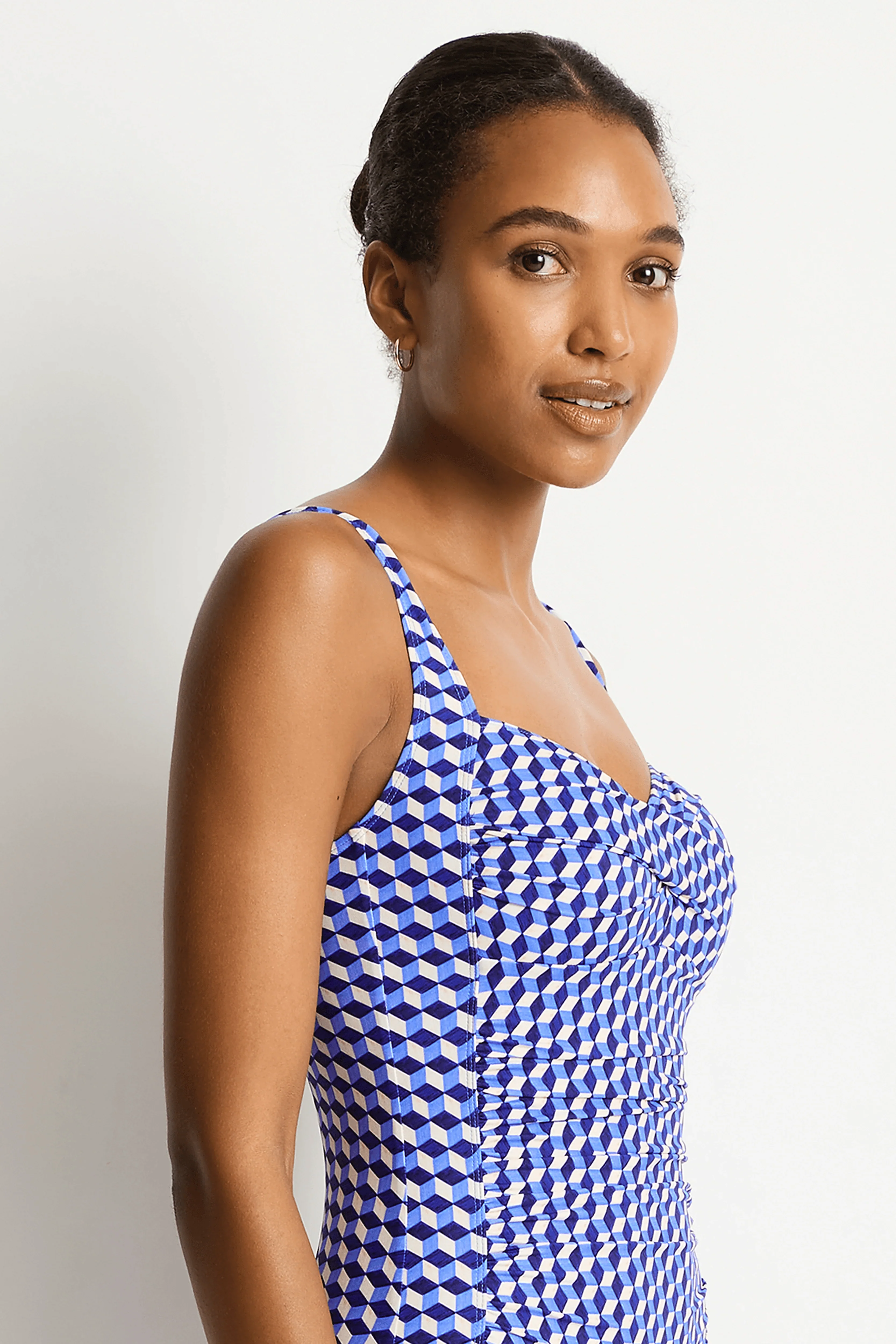 Sea Level Solara Twist Front Mulitfit One Piece - Blue - Image 4